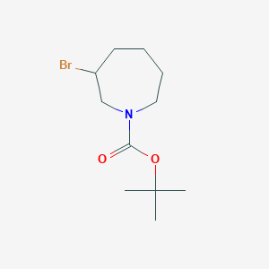 molecular formula C11H20BrNO2 B8195843 Tert-butyl 3-bromoazepane-1-carboxylate 