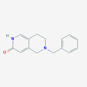 molecular formula C15H16N2O B8195853 6-Benzyl-5,6,7,8-tetrahydro-[2,6]naphthyridin-3-ol 