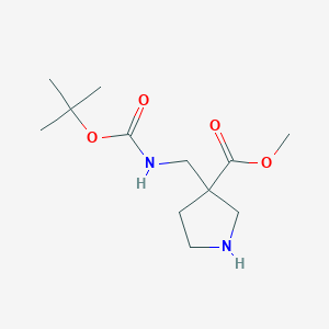 3-(tert-Butoxycarbonylamino-methyl)-pyrrolidine-3-carboxylic acid methyl ester