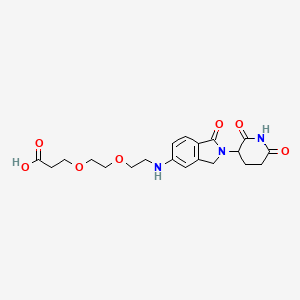 molecular formula C20H25N3O7 B8195863 Glutarimide-Isoindolinone-NH-PEG2-COOH 