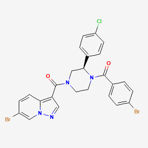 molecular formula C25H19Br2ClN4O2 B8195918 (R)-eIF4A3-IN-2 