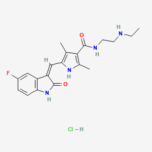 molecular formula C20H24ClFN4O2 B8195942 N-Desethylsunitinib hydrochloride 