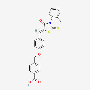 molecular formula C25H19NO4S2 B8195949 投石抑制剂 D3 