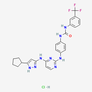 molecular formula C26H26ClF3N8O B8195961 CD532 (hydrochloride) 