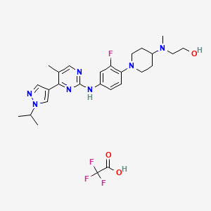 molecular formula C27H35F4N7O3 B8195970 Jak2/flt3-IN-1 (tfa) 