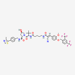molecular formula C47H50F6N6O7S B8195978 PROTAC ERR|A Degrader-3 