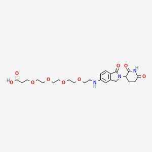 molecular formula C24H33N3O9 B8196006 Glutarimide-Isoindolinone-NH-PEG4-COOH 