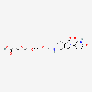 molecular formula C22H29N3O8 B8196062 Glutarimide-Isoindolinone-NH-PEG3-COOH 