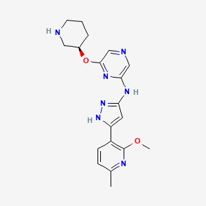 molecular formula C19H23N7O2 B8196068 LY 2880070 [Who-DD] CAS No. 1375637-35-6