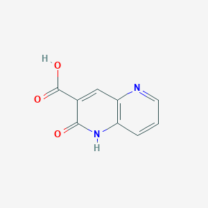molecular formula C9H6N2O3 B8196086 2-oxo-1H-1,5-naphthyridine-3-carboxylic acid 