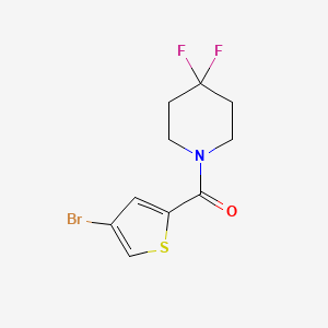 molecular formula C10H10BrF2NOS B8196133 (4-Bromothiophen-2-yl)(4,4-difluoropiperidin-1-yl)methanone 