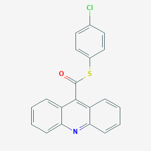 molecular formula C20H12ClNOS B8196163 S-(4-Chlorophenyl) acridine-9-carbothioate 