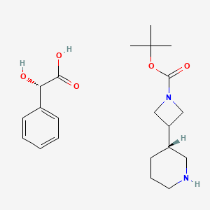 (R)-tert-Butyl 3-(piperidin-3-yl)azetidine-1-carboxylate (S)-2-hydroxy-2-phenylacetate