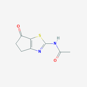 molecular formula C8H8N2O2S B8196244 N-(6-oxo-5,6-dihydro-4H-cyclopenta[d]thiazol-2-yl)acetamide 