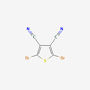 molecular formula C6Br2N2S B8196326 2,5-Dibromothiophene-3,4-dicarbonitrile 