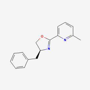 molecular formula C16H16N2O B8196333 (4S)-2-(6-Methyl-2-pyridyl)-4-benzyl-2-oxazoline 