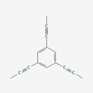 molecular formula C15H12 B8196382 1,3,5-Tri(prop-1-yn-1-yl)benzene 