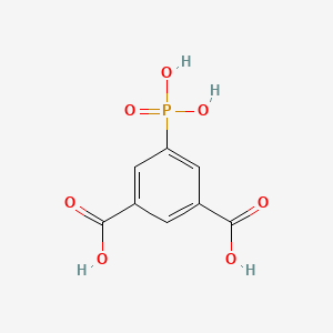 molecular formula C8H7O7P B8196505 1,3-Benzenedicarboxylic acid, 5-phosphono- CAS No. 25062-54-8