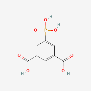 molecular formula C8H7O7P B8196505 5-phosphonobenzene-1,3-dicarboxylic Acid CAS No. 25062-54-8