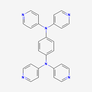 molecular formula C26H20N6 B8196547 N1,N1,N4,N4-Tetra(pyridin-4-yl)benzene-1,4-diamine 
