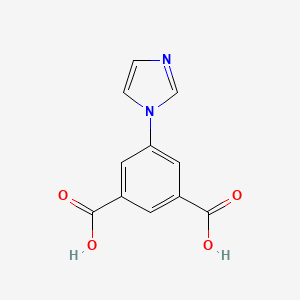 molecular formula C11H8N2O4 B8196562 5-(1H-Imidazol-1-yl)isophthalic acid 