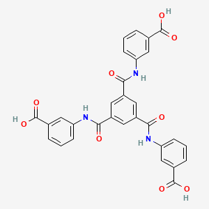 molecular formula C30H21N3O9 B8196587 3,3',3''-((Benzene-1,3,5-tricarbonyl)tris(azanediyl))tribenzoic acid 