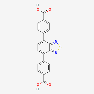 molecular formula C20H12N2O4S B8196597 4,4'-(Benzo[c][1,2,5]thiadiazole-4,7-diyl)dibenzoic acid 