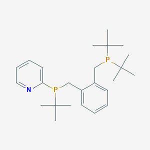 molecular formula C25H39NP2 B8196665 2-(tert-Butyl(2-((di-tert-butylphosphino)methyl)benzyl)phosphino)pyridine 