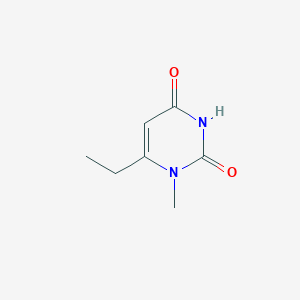 molecular formula C7H10N2O2 B8196686 6-Ethyl-1-methylpyrimidine-2,4(1H,3H)-dione 