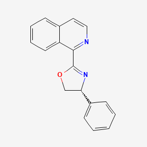 molecular formula C18H14N2O B8196693 (R)-2-(Isoquinolin-1-yl)-4-phenyl-4,5-dihydrooxazole 