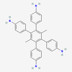 4-[2,4,5-tris(4-aminophenyl)-3,6-dimethylphenyl]aniline