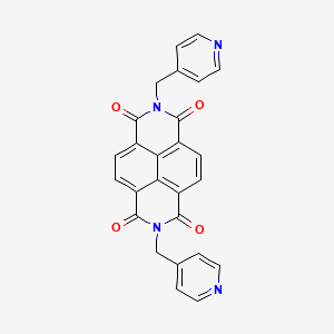 molecular formula C26H16N4O4 B8196812 2,7-Bis(pyridin-4-ylmethyl)benzo[lmn][3,8]phenanthroline-1,3,6,8(2H,7H)-tetraone 
