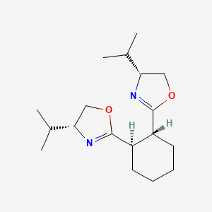 (1R,2R)-1,2-Bis((R)-4-isopropyl-4,5-dihydrooxazol-2-yl)cyclohexane