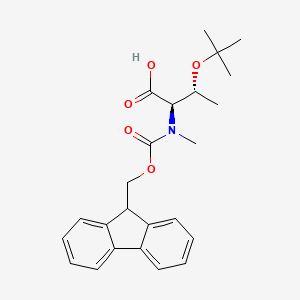molecular formula C24H29NO5 B8196851 (2R,3R)-2-[9H-fluoren-9-ylmethoxycarbonyl(methyl)amino]-3-[(2-methylpropan-2-yl)oxy]butanoic acid 