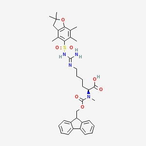 molecular formula C36H44N4O7S B8196852 Fmoc-N-Me-HoArg(pbf)-OH 