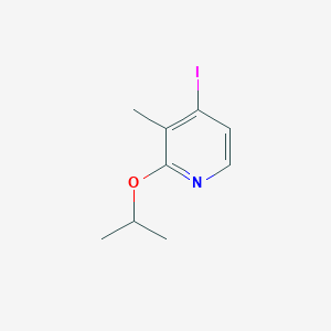 molecular formula C9H12INO B8196873 4-Iodo-2-isopropoxy-3-methylpyridine 