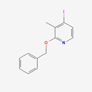 molecular formula C13H12INO B8196881 2-(Benzyloxy)-4-iodo-3-methylpyridine 