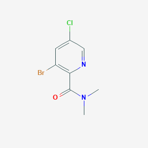 molecular formula C8H8BrClN2O B8196932 3-Bromo-5-chloro-N,N-dimethylpicolinamide 