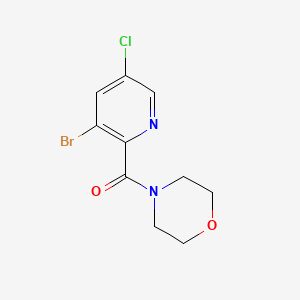 (3-Bromo-5-chloropyridin-2-yl)(morpholino)methanone