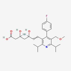 7-[4-(4-Fluorophenyl)-5-(methoxymethyl)-2,6-di(propan-2-yl)pyridin-3-yl]-3,5-dihydroxyhept-6-enoic acid
