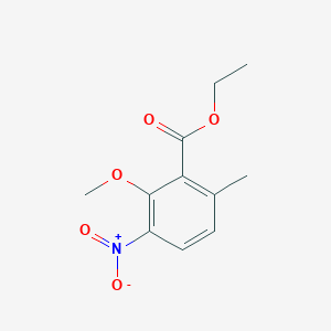 molecular formula C11H13NO5 B8197132 Ethyl 2-methoxy-6-methyl-3-nitrobenzoate 