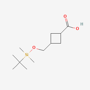 3-(((Tert-butyldimethylsilyl)oxy)methyl)cyclobutanecarboxylic acid