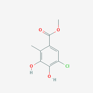 molecular formula C9H9ClO4 B8197182 Methyl 5-chloro-3,4-dihydroxy-2-methylbenzoate 