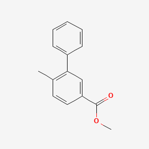 molecular formula C15H14O2 B8197195 6-Methylbiphenyl-3-carboxylic acid methyl ester 