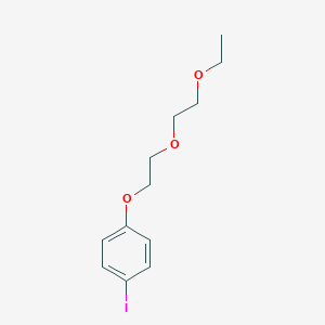 molecular formula C12H17IO3 B8197201 1-(2-(2-Ethoxyethoxy)ethoxy)-4-iodobenzene 