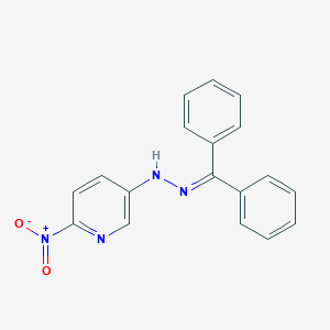 molecular formula C18H14N4O2 B8197231 5-(2-(Diphenylmethylene)hydrazinyl)-2-nitropyridine 