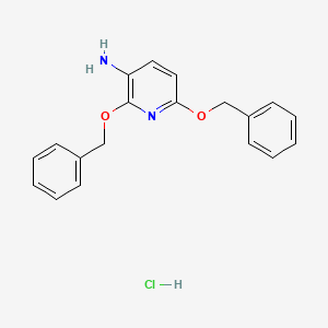 molecular formula C19H19ClN2O2 B8197252 2,6-Bis(benzyloxy)pyridin-3-aminehydrochloride 