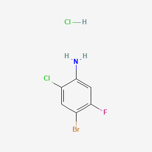 molecular formula C6H5BrCl2FN B8197282 4-Bromo-2-chloro-5-fluoroaniline hydrochloride 