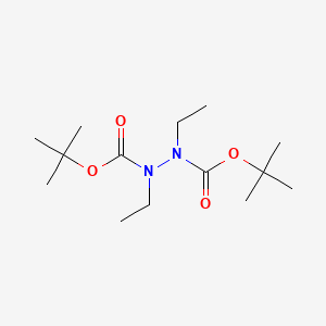 molecular formula C14H28N2O4 B8197283 Di-tert-butyl 1,2-diethylhydrazine-1,2-dicarboxylate 
