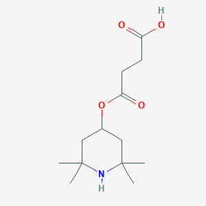 molecular formula C13H23NO4 B8197343 4-Oxo-4-(2,2,6,6-tetramethylpiperidin-4-yl)oxybutanoic acid 